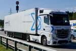 Ein MB Actros L Sattelzug von M-Brites am 11.9.26 bei Grauholz.