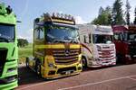 Eine MB Actros Zugmaschine von LESA am 2.5.26 beim Truck Event Huttwil.