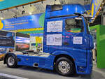 Im Bild ein Mercedes-Benz Actros L 1853, welcher im April 2026 auf der Messe in Hannover ausgestellt war.