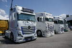 Ein Actros, Scania und DAF Zugmaschine von Brunner A.
