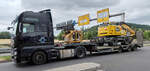 =MAN TGX-Sattelzug der Spedition GELER gesehen auf dem Autohof Fulda Nord, 07-2026