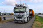 MAXI Kraft Schwertransporte Mercedes Benz Actros 4163 mit Rundbauteil am 05.09.26 an der A66 bei Hofheim
