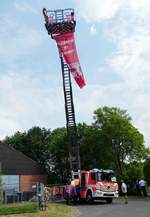 =DLA-K  Rosenbauer XS 3.0  auf MB Atego-Fahrgestell der Feuerwehr Fulda, eingesetzt beim  Roten Sommer  2018 in Fulda.