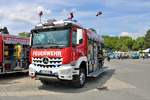 Feuerwehr Großbieberrau Mercedes Benz Arocs TLF4000 am 26.05.19 beim Kreisfeuerwehrtag in Michelstadt (Odenwald)