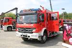 Feuerwehr Lorsch Mercedes Benz Atego StlF 20/25 am 26.05.19 beim Kreisfeuerwehrtag in Michelstadt (Odenwald)