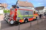Feuerwehr Nidderau Ostheim Mercedes Benz Atego LF10 am 20.06.19 bei einer Großübung in Bruchköbel 