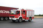 Feuerwehr Ronneburg Mercedes Benz Atego LF10 am 17.08.19 bei einer Jugendfeuerwehrübung 