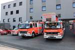 Feuerwehr Kassel Mercedes Benz Atego HLF20/16 und DLK 23/12 am 25.08.19 beim Tag der offenen Tür