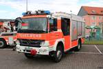 Feuerwehr Aschaffenburg Mercedes Benz Atego HLF am 29.09.19 beim Tag der offenen Tür