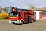 Feuerwehr Altenstadt (Hessen) Mercedes Benz Atego Metz DLK23/12 am 14.03.20 bei einen Fototermin 