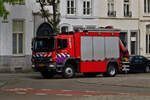 Mercedes Benz Gerätewagen mit Krananbau der Maastrichter Feuerwehr. 06.2021