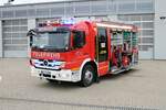 Feuerwehr Weinheim Stadt Mercedes Benz Atego Rosenbauer LF30 am 30.10.21 bei einen Fototermin