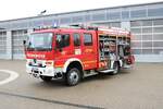 Feuerwehr Weinheim Stadt Mercedes Benz Atego LF16 CAFS am 30.10.21 bei einen Fototermin