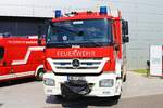 Feuerwehr Mannheim Mercedes Benz Atego HLF20 der Wache2 am 13.05.23 beim Tag der offenen Tür der Wache Nord