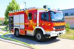 Feuerwehr Rodgau Mercedes Benz Atego HLF10/6 am 17.06.23 bei einer Jugendfeuerwehrübung in Rödermark