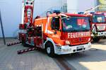 Feuerwehr Weiterstadt Mercedes Benz Atego DLK23/12 am 24.06.23 beim Tag der Retter in Weiterstadt