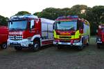 Kreisfeuerwehrtag Dieburg Sternfahrt am 27.06.25 Parkplatz mit TLF4000 aus Reichelsheim und Groß Bieberau