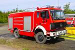 Feuerwehr Gro� Grerau Mercedes Benz 1831 Ziegler TLF24/50 (Florian Gro� Gerau 1/24) am 25.04.26 bei einer Waldbrand�bung in Kelsterbach