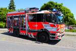 Mercedes Benz Atego 1530F Schlingmann Varus HLF20 Berufsfeuerwehr Frankfurt (Florian Frankfurt 5/46-9) am 23.05.26 in Oberursel Stierstadt bei einer Fahrzeugausstellung 