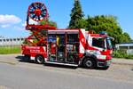 Mercedes Benz Atego 1324 GW-L�fter (Florian Frankfurt 11/59-01) am 23.05.26 in Oberursel Stierstadt bei einer Fahrzeugausstellung 