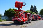 Mercedes Benz Atego 1324 GW-L�fter (Florian Frankfurt 11/59-01) am 23.05.26 in Oberursel Stierstadt bei einer Fahrzeugausstellung 