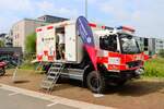 Mercedes Benz Atego Gel�nde RTW Die Johanniter Regionalverband Mittelhessen am 30.05.26 beim Tag der offenen T�r der Berufsfeuerwehr Gie�en und am 21.03.26 bei der FraRescueFusion noch mit alter Beklebung
