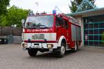 Mercedes Benz 1222 LF16/12 (Florian Darmstadt 20-44-1) Feuerwehr Darmstadt Eberstadt am 30.05.26 bei einen Fototermin.