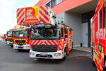 Berufsfeuerwehr Hanau Mercedes Benz Atego 1629 Magirus M32L-AT DLK(A) (Florian Hanau 1-30-1) im Br�der Grimm Design am 07.06.26 beim Tag der offenen T�r der Feuerwehr Hanau
