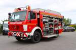 Mercedes Benz 1222 4x4 Metz R�stwagen (ehemalig Feuerwehr Nauheim) Abschleppdienst Loosen am 14.06.26 bei einen Fototermin. Danke f�r das tolle Shooting
