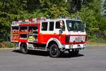 Feuerwehr Neu-Isenburg Zeppelinheim Mercedes Benz 1222AF Ziegler SW2000 (Florian Isenburg 3/62-1) am 25.07.26 bei einen Fototermin.