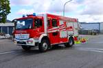Mercedes Benz Atergo 1530 StlF 20/35 der Feuerwehr M�nster bei einer gro�en Waldbrand�bung Kreis Darmstadt Dieburg am 22.08.26 in Eppertshausen