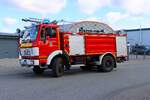 Mercedes Benz 1625 TLF16/25 der Feuerwehr Messel bei einer gro�en Waldbrand�bung Kreis Darmstadt Dieburg am 22.08.26 in Eppertshausen