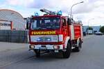 Mercedes Benz 1625 TLF16/25 der Feuerwehr Messel bei einer gro�en Waldbrand�bung Kreis Darmstadt Dieburg am 22.08.26 in Eppertshausen