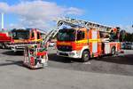 Feuerwehr Limburg an der Lahn Mercedes Benz Atego 1630F Rosenbauer DLK 23/12 (Florian Limburg 1-30) am 23.08.26 beim Tag der offenen T�r