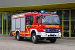 Feuerwehr R�sselsheim Bauschheim Mercedes Benz Atego 1429 AF Ziegler StlF20/25 (Florian R�sselsheim 4/41) am 25.08.26 bei einen Fototermin.