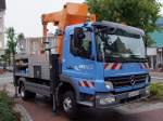 ATEGO 816 von EWE-NETZ während Wartungsarbeiten an der  Straßenbeleuchtung in Cuxhaven;090831