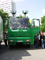 Ein Mercedes Benz Wasserwerfer der Polizei Frankfurt am 28.05.11