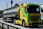 Ein MB Actros Tanksattelzug von Thommen-Fuhrler am 11.9.26 bei Grauholz.