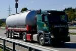 Ein MB Actros Tanksattelzug von Meyer-Spinnler am 11.9.26 bei Grauholz.