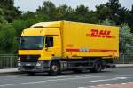 MB Actros Kastenaufbau  DHL  in Euskirchen - 29.07.2011