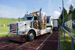 Ein Peterbilt Wohnwagen am 2.5.26 beim Truck Event Huttwil.