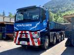 Renault mit Container von Allmen Transport am 4.7.20 bei Mülenen.