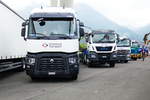 Renault, MAN und MB von Mittelland Transport am 24.6.17 am Trucker Festival in Interlaken.