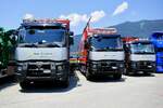 Drei Renault von Hadorn am 27.6.26 beim Trucker Festival in Interlaken.