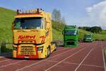 Renault Zugmaschinen von Küttel und Huber am 2.5.26 beim Truck Event Huttwil.