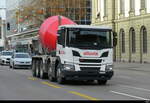 Scania P 450 Betonmischer unterwegs in der Stadt Bern am14.11.2025