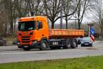 Scania Containerabsetzkipper am 26.02.26 in Frankfurt am Main