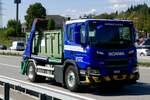 Ein Scania Welaki von Reinhard Recycling am 11.9.26 bei Grauholz.