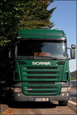 Die Front des Scania R480.