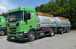 =Scania R 450-Hängerzug von  rhv  zur Auslieferung von Heizoel, 07-2020
